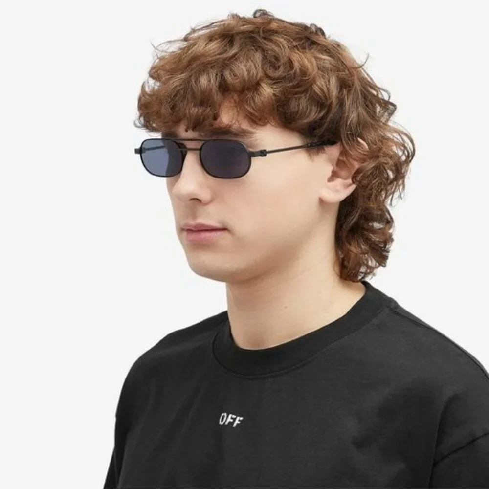 Off-White VAIDEN Men Sunglasses – Black Oval Frame | Model OERI123 1007